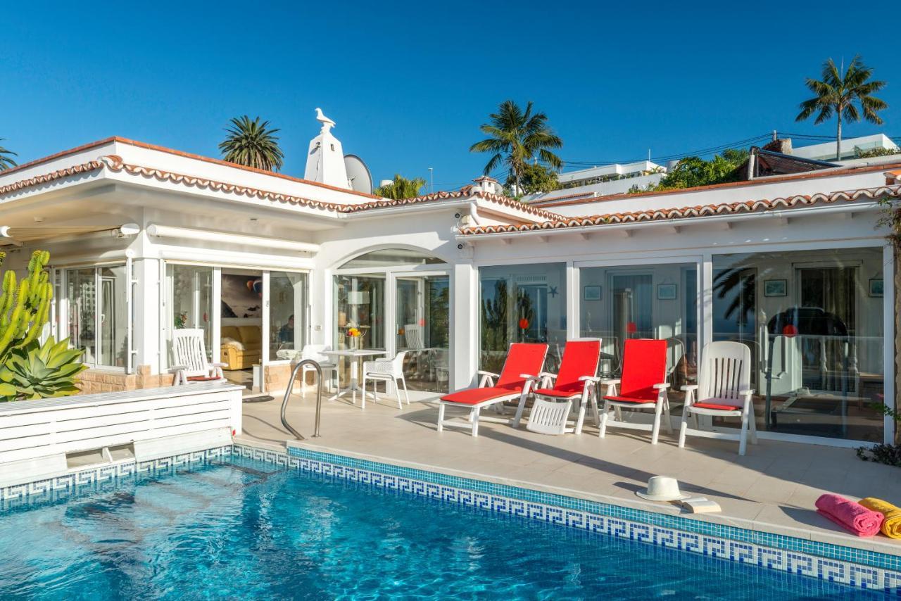 Relaxing Villa Heated Pool Luxurious Views Massage Santa Ursula  Bagian luar foto